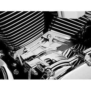Harley FLHRCI Road King Classic 99-06Cylinder Base Side Cover Chrome by Kuryakyn