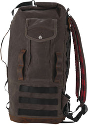 Burly Brand Voyager Sissy Bar Backpack Dark Oak - B15-1013D