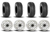 System 3 SB-7 Beadlock Machined 15" Wheels And XT400 Tires [33x10R-15]