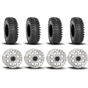 System 3 SB-7 Beadlock Machined 15" Wheels And XT400 Tires [30x10R-15]