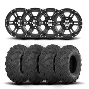 ITP SS212 14" Matte Black Wheels And Mud Lite Tires [27x10-14]