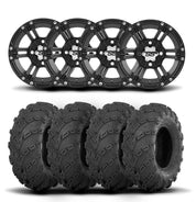 ITP SS212 14" Matte Black Wheels And Mud Lite Tires [27x10-14]