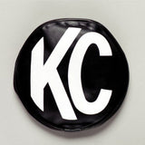 KC HiLiTES 6" Light Cover - Soft Vinyl - Black / White KC Logo 5100