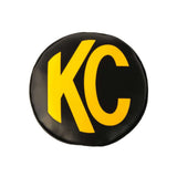 KC HiLiTES Cover; 6" Vinyl Black w/ Yellow KC Soft (pr) 5102