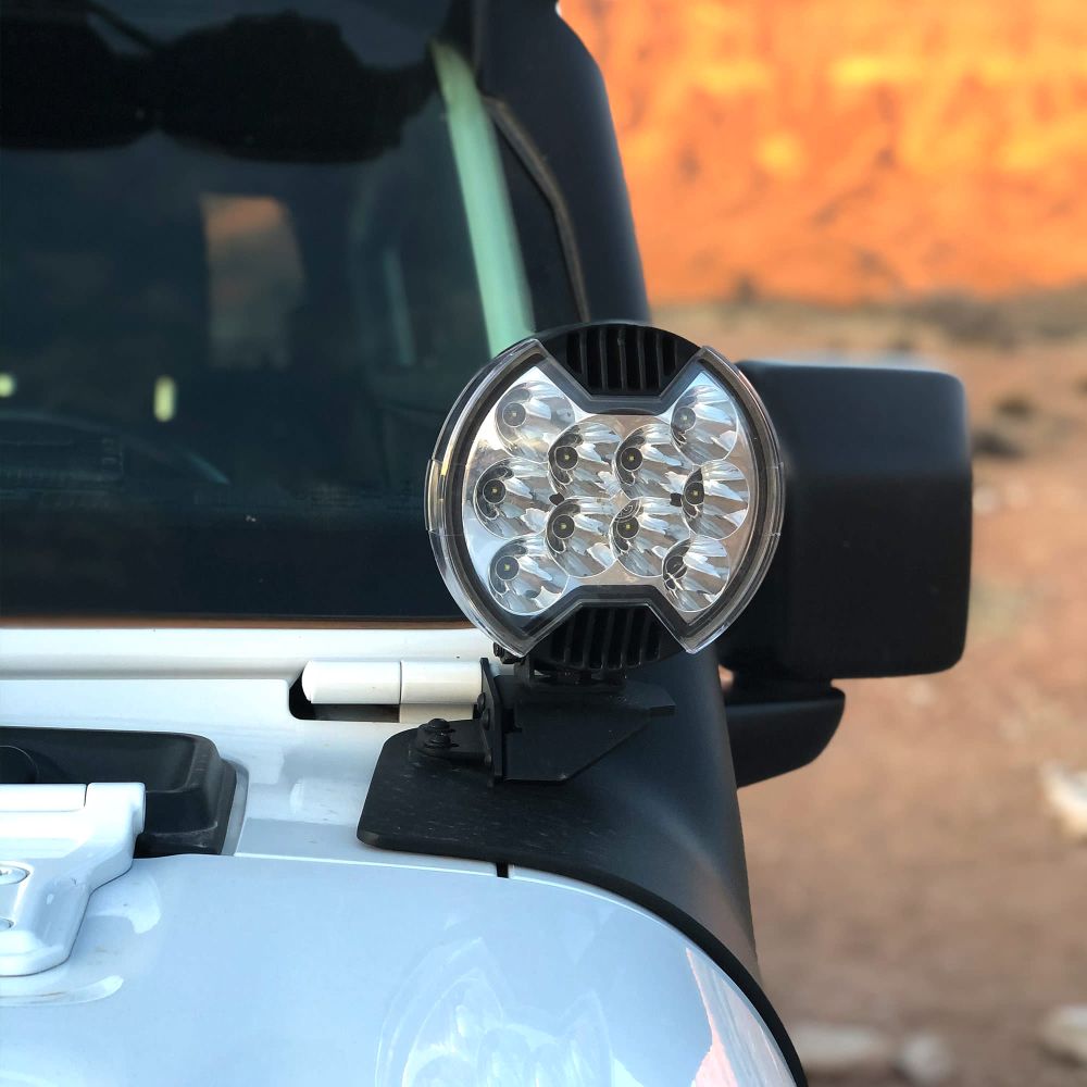 KC HiLiTES 6" SlimLite LED - Light Shield - Clear 5103