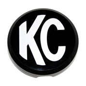 KC HiLiTES Cover; 6" Rnd Black w/Wht KC Hard (ea) 5105