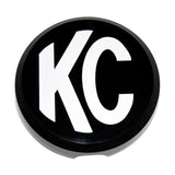 KC HiLiTES Cover; 6" Rnd Black w/Wht KC Hard (ea) 5105