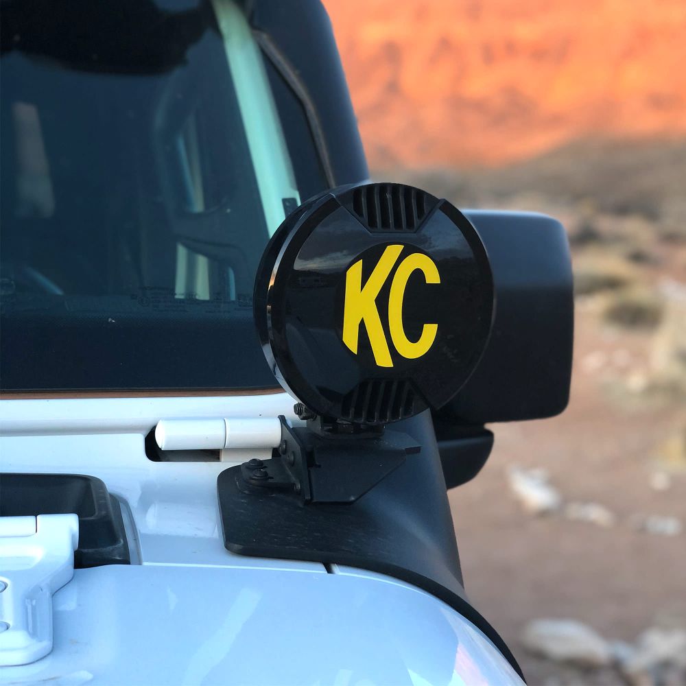 KC HiLiTES 6" SlimLite LED - Light Shield / Hard Cover - Black 5109