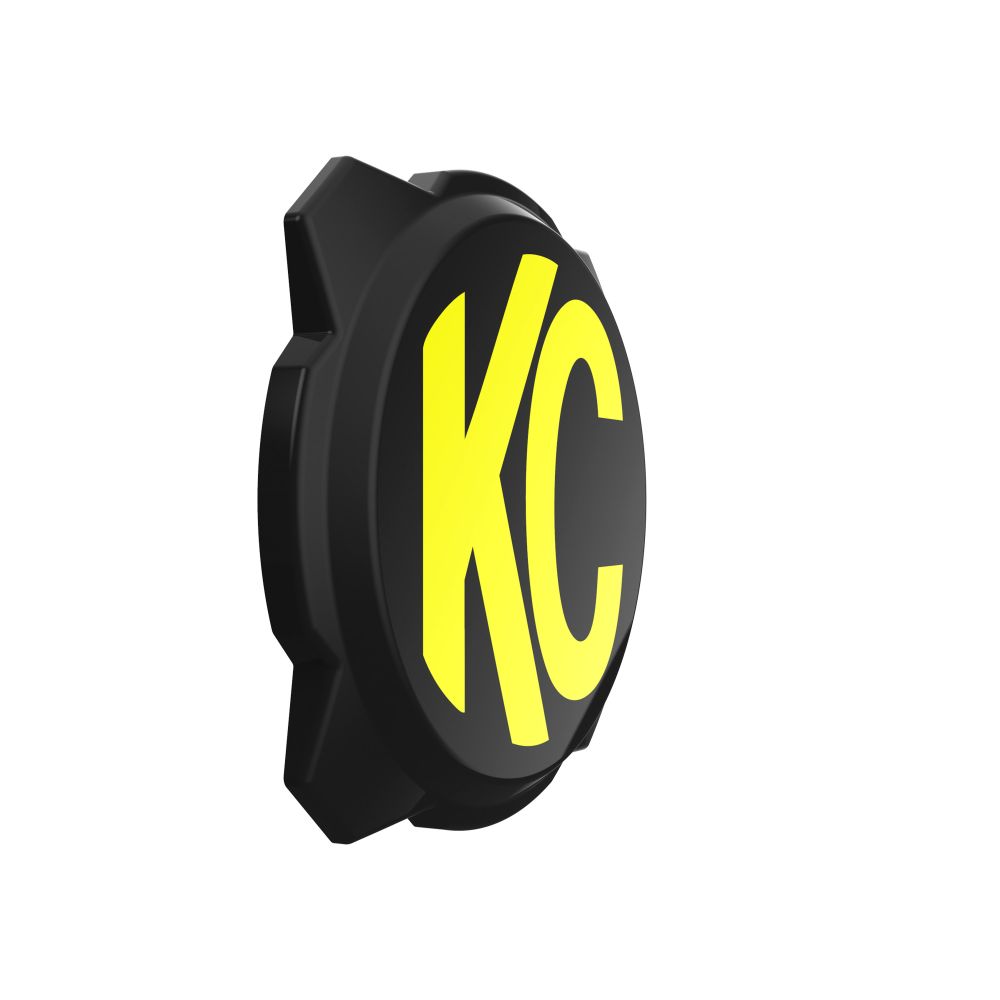 KC HiLiTES Gravity Titan/Pro6 6" Light Cover - Black / Yellow KC Logo 5111