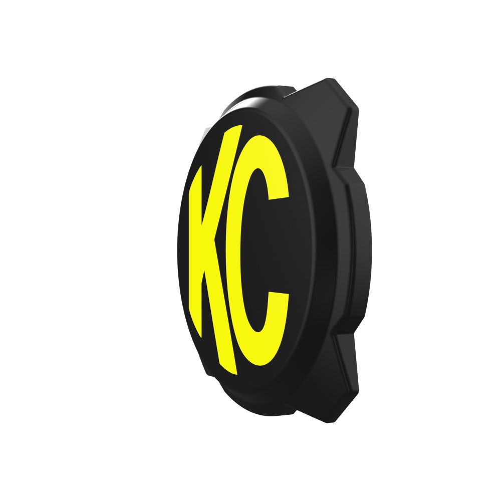 KC HiLiTES Gravity Titan/Pro6 6" Light Cover - Black / Yellow KC Logo 5111