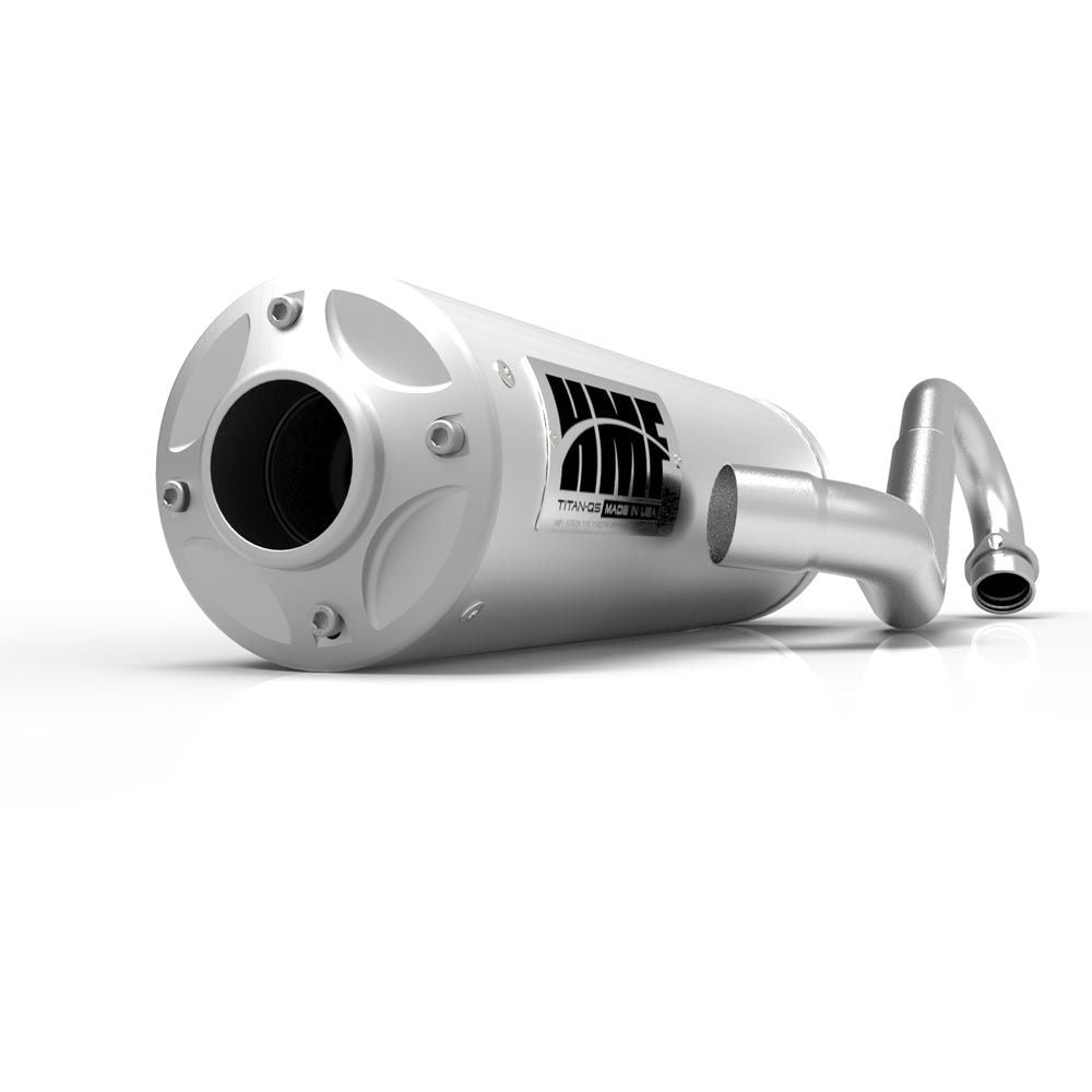 HMF Muffler Can-Am Outlander L 15-22 Stainless Titan-QS Full System Exhaust Billet End Cap