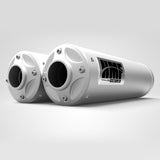 HMF Muffler Can-Am Maverick/MAX 13-18 Stainless Titan-QS Dual Slip On Exhaust Billet End Cap