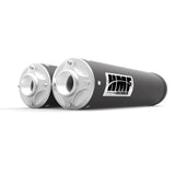 HMF Muffler Can-Am Maverick/MAX 13-18 Gun Metal Titan-QS Dual Slip On Exhaust Billet End Cap