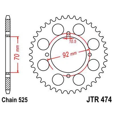 Front & Rear Sprocket Kit for KAWASAKI S1 250 B 73-75 JT Sprockets