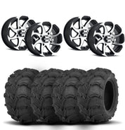 ITP Twister 14" Machined Black Wheels And Mud Lite Tires [28x12-14]