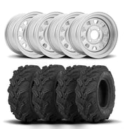 ITP Delta Steel 12" Wheels And Mud Lite XTR Tires [25x8-12]