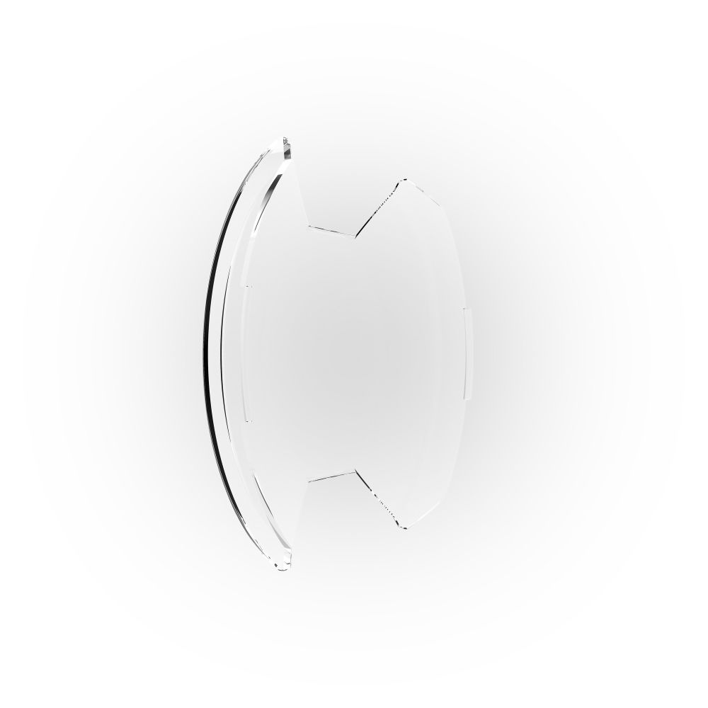 KC HiLiTES SlimLite 8" LED - Light Shield - Clear 5207
