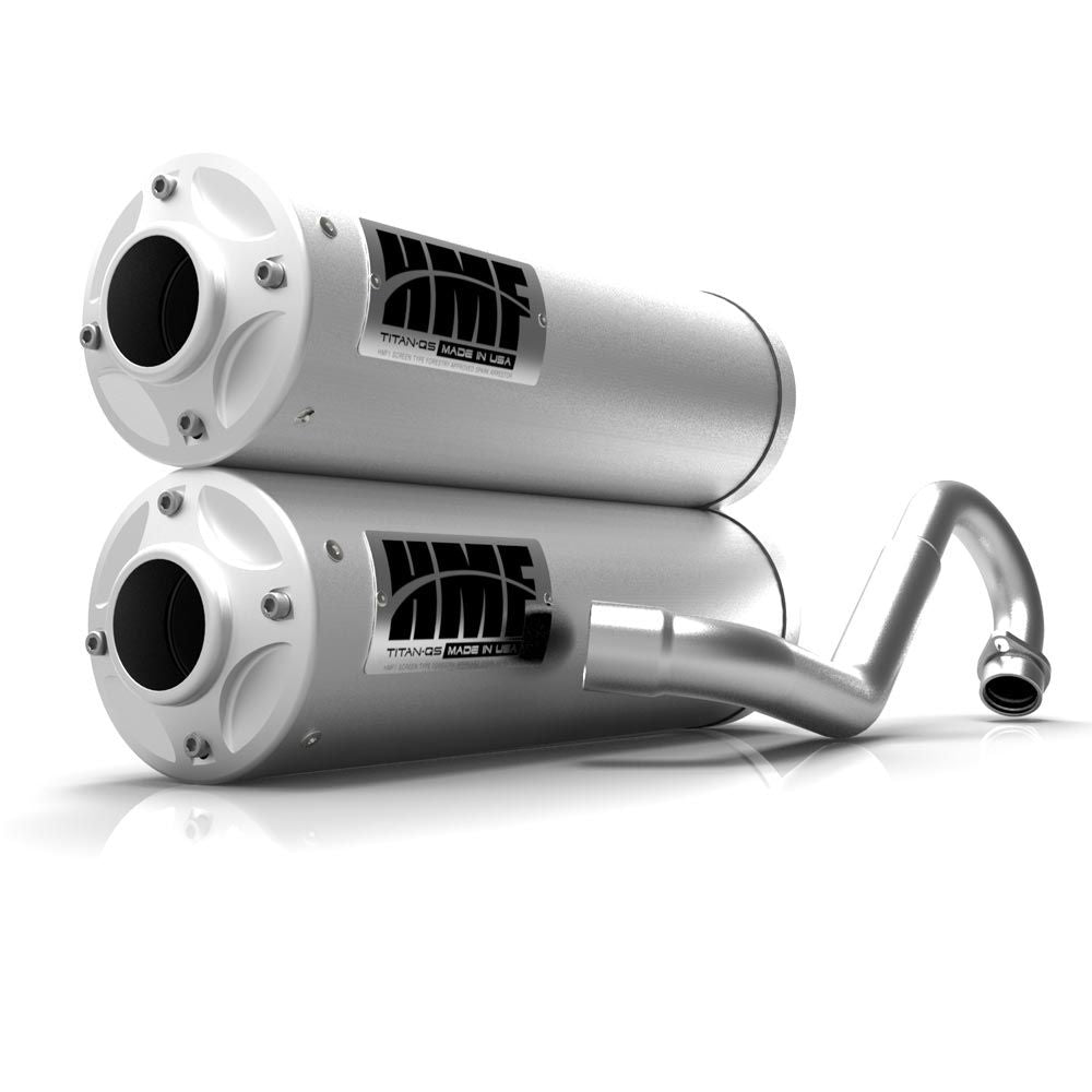 HMF Muffler Honda Talon 19-24 Stainless Titan-QS Dual Full System Exhaust Billet End Cap