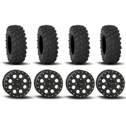 System 3 SB-7 Beadlock Matte Black 15" Wheels And XTR370 Tires [37x10R-15]