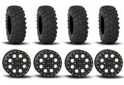 System 3 SB-7 Beadlock Matte Black 15" Wheels And XTR370 Tires [37x10R-15]