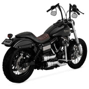 Vance & Hines 16896 Hi-Output Grenades 2-Into-2 Exhaust, Chrome/Black