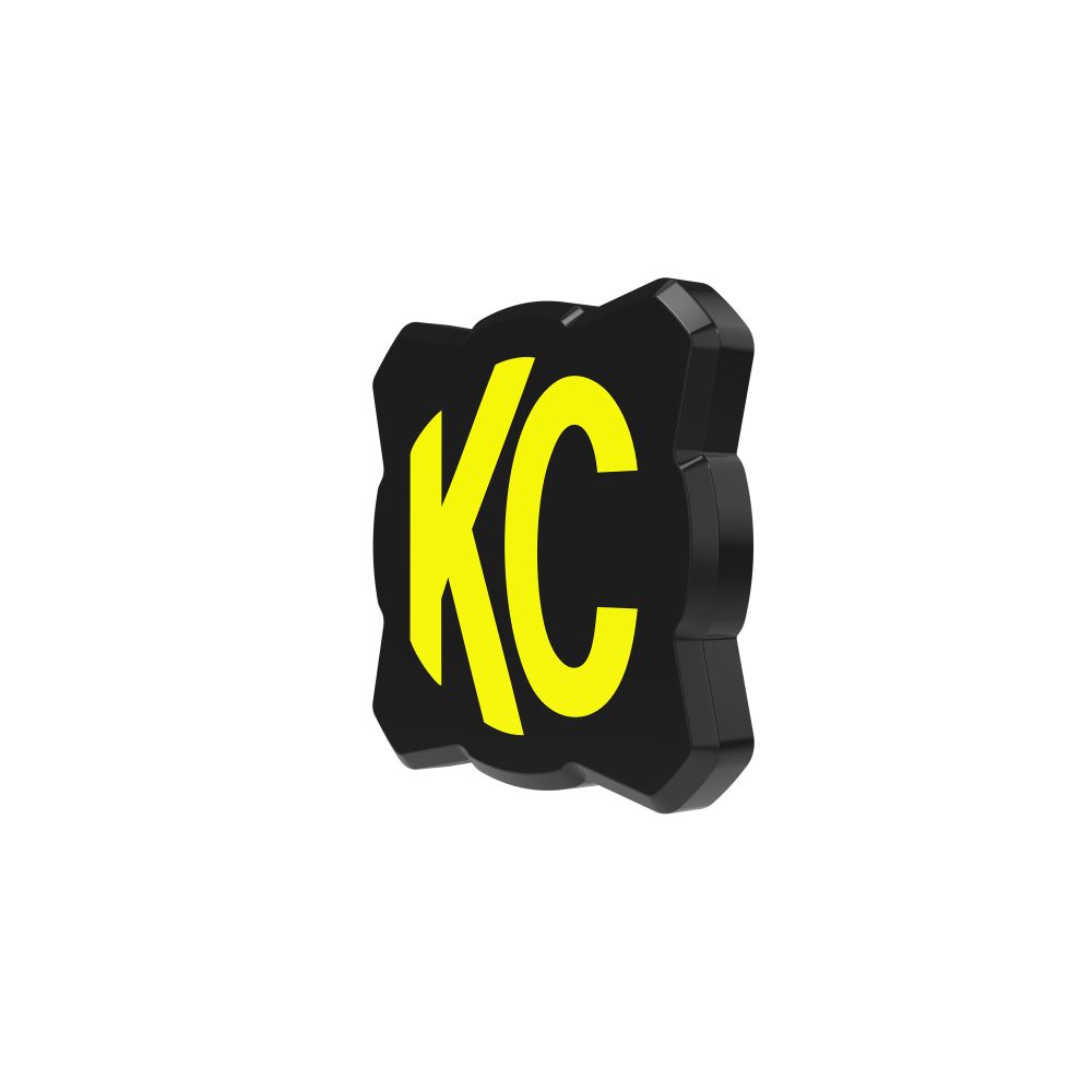 KC HiLiTES FLEX ERA 1 - Light Cover - Black / Yellow KC Logo 5328