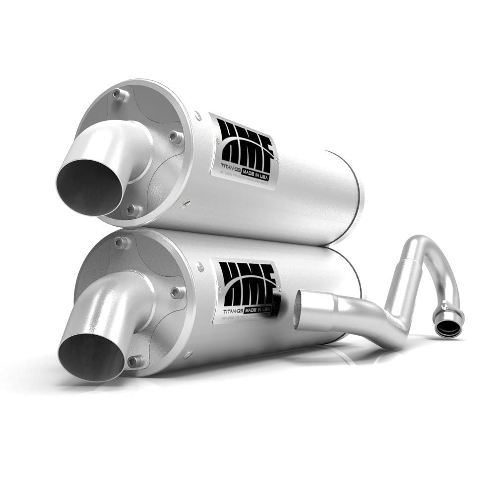 HMF Muffler Polaris RZR S 900/Trail 15-21 Gun Metal Titan-QS Dual Full System Exhaust