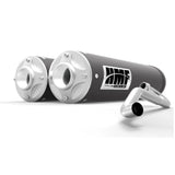 HMF Muffler Polaris RZR S 1000/General 15-24 Gun Metal Titan-QS Dual Full System Exhaust Billet End Cap