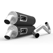 HMF Muffler Polaris RZR XP/4 Turbo/S 16-21 Gun Metal Titan-QS Dual Full System Exhaust
