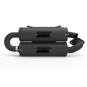 HMF Muffler Polaris RZR RS1 18-22 Gun Metal Titan-QS Twin Loop Exhaust