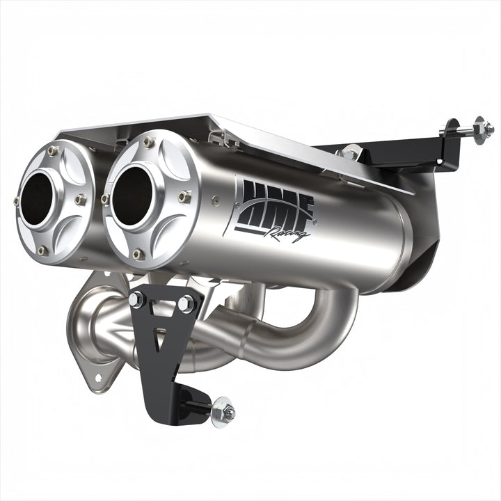 HMF Dual Slip On Titan-QS Exhaust for Polaris RZR Pro R 22-23
