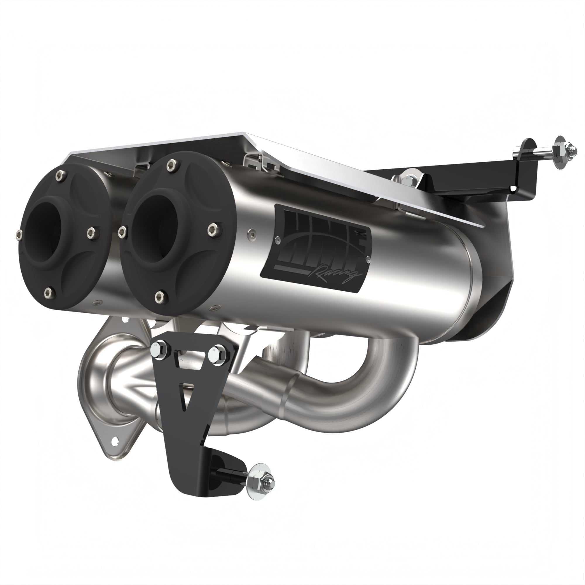 HMF Dual Slip On Titan-QS Exhaust for Polaris RZR Pro R 22-23