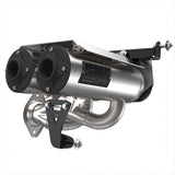 HMF Muffler Polaris RZR Pro R 22-24 Stainless Titan-QS Dual Slip On Exhaust Blackout End Cap