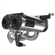 HMF Muffler Polaris RZR Pro R 22-24 Gun Metal Titan-QS Dual Slip On Exhaust