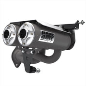 HMF Muffler Polaris RZR Pro R 22-24 Gun Metal Titan-QS Dual Slip On Exhaust