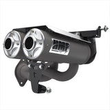 Silenciador HMF Polaris RZR Pro R 22-24 Gun Metal Titan-QS Escape doble deslizante