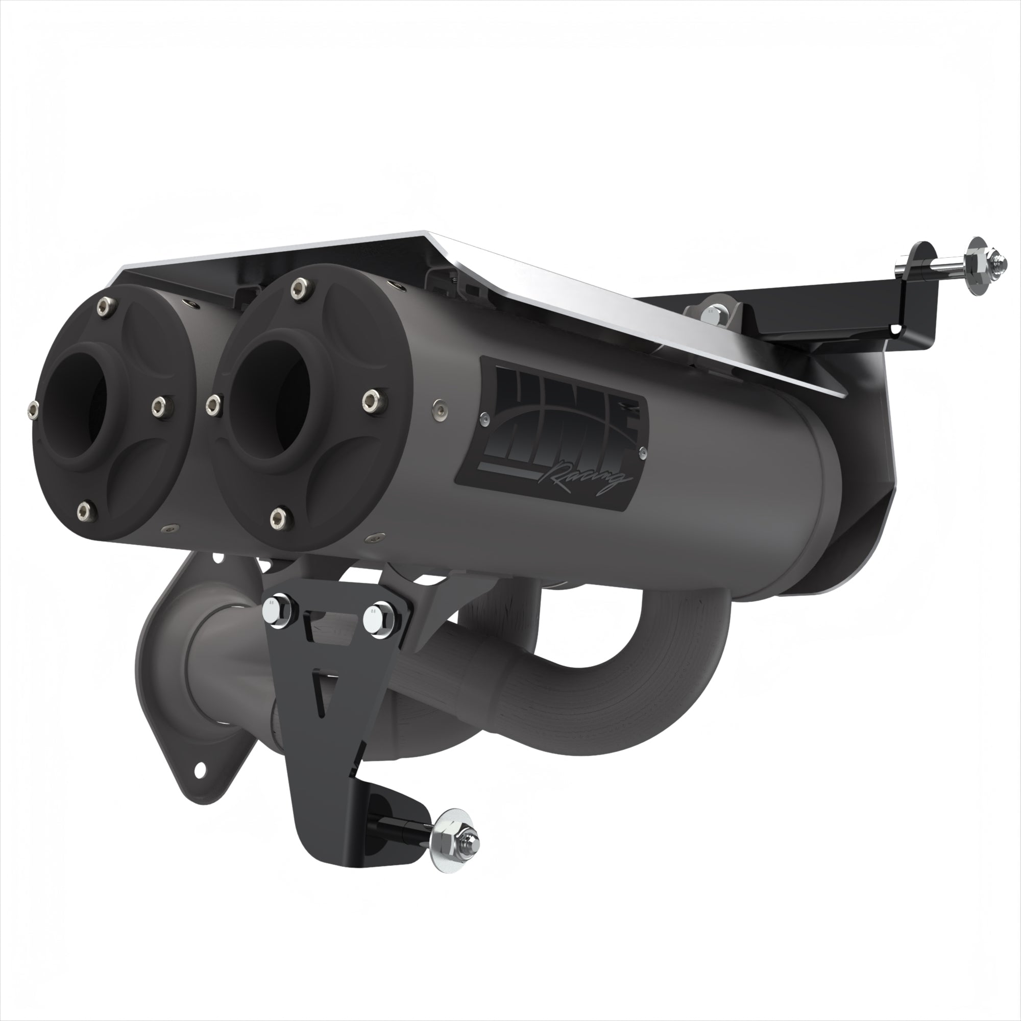 HMF Dual Slip On Titan-QS Exhaust for Polaris RZR Pro R 22-23