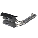 HMF Muffler Polaris RZR Turbo R 22-25 Titan-QS Dual Full System Exhaust