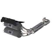 HMF Muffler Polaris RZR Turbo R 22-25 Gun Metal Titan-QS Dual Full System Exhaust