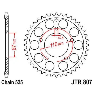 Front & Rear Sprocket Kit for SUZUKI SV650 S-L0,L1,L2,L3 10-13 JT Sprockets