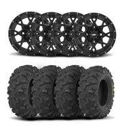 ITP Hurricane 15" Matte Black Wheels And Blackwater Evolution Tires [32x10-15]