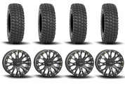 System 3 SB-4 Beadlock Matte Black 15" Wheels And XCR350 Tires [32x10R-15]