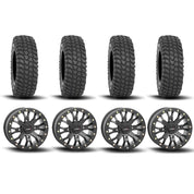 System 3 SB-4 Beadlock Matte Black 15" Wheels And XCR350 Tires [32x10R-15]