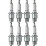 Set of 8 NGK Standard Spark Plugs for Kawasaki B8S 1966-1965 Engine 150cc
