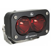 Baja Designs Auxiliary LED Light Pod Each S2 Sport Series Spot Pattern Red Lens Universal 540001RD