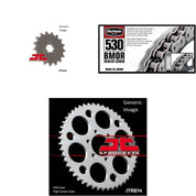 530 BMOR Chain Natural, Front & Rear Sprocket Kit for SUZUKI GT550 1971-1977
