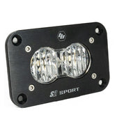 Baja Designs Auxiliary LED Light Pod Each Black Flush Mount S2 Sport Series Wide Cornering Pattern Clear Lens Universal 541005