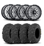 ITP Momentum 15" Machined Black Wheels And Blackwater Evolution Tires [30x10-15]