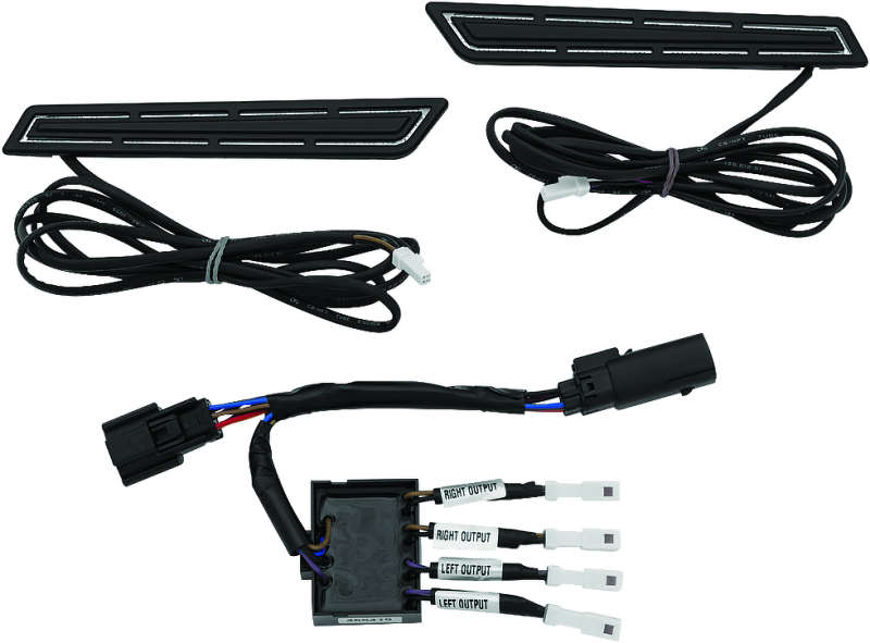Kuryakyn Black LED Saddlebag Hinge Accents 5477