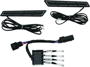 Kuryakyn Black LED Saddlebag Hinge Accents 5477